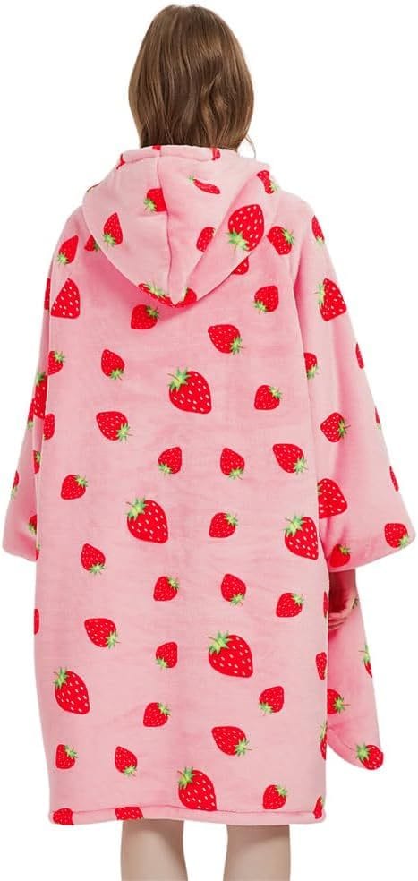 Krifey Wearable Blanket Hoodie, Oversized Sherpa Hooded As Birthday Gifts For Mom Women Girlfriend Men, Cozy Sweatshirt With Giant Pocket - Image 5