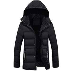 Men's Short Puffer Jackets with Velvet Lining