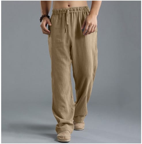 Men's Breathable Linen Loose Casual Sports Pants - Image 7