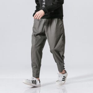 Men's Mouth Buckle Casual Pants - Stylish Comfort for Everyday Wear