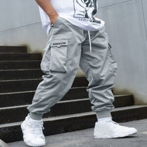 Men's Oversized Multi-Pocket Cargo Pants - Casual Style & Functionality