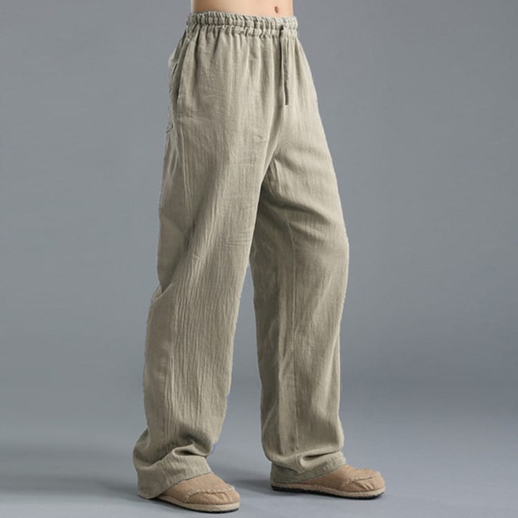 Men's Breathable Linen Loose Casual Sports Pants - Image 3