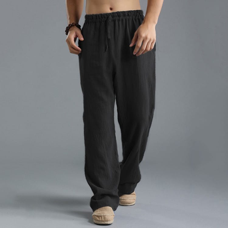 Men's Breathable Linen Loose Casual Sports Pants - Image 2
