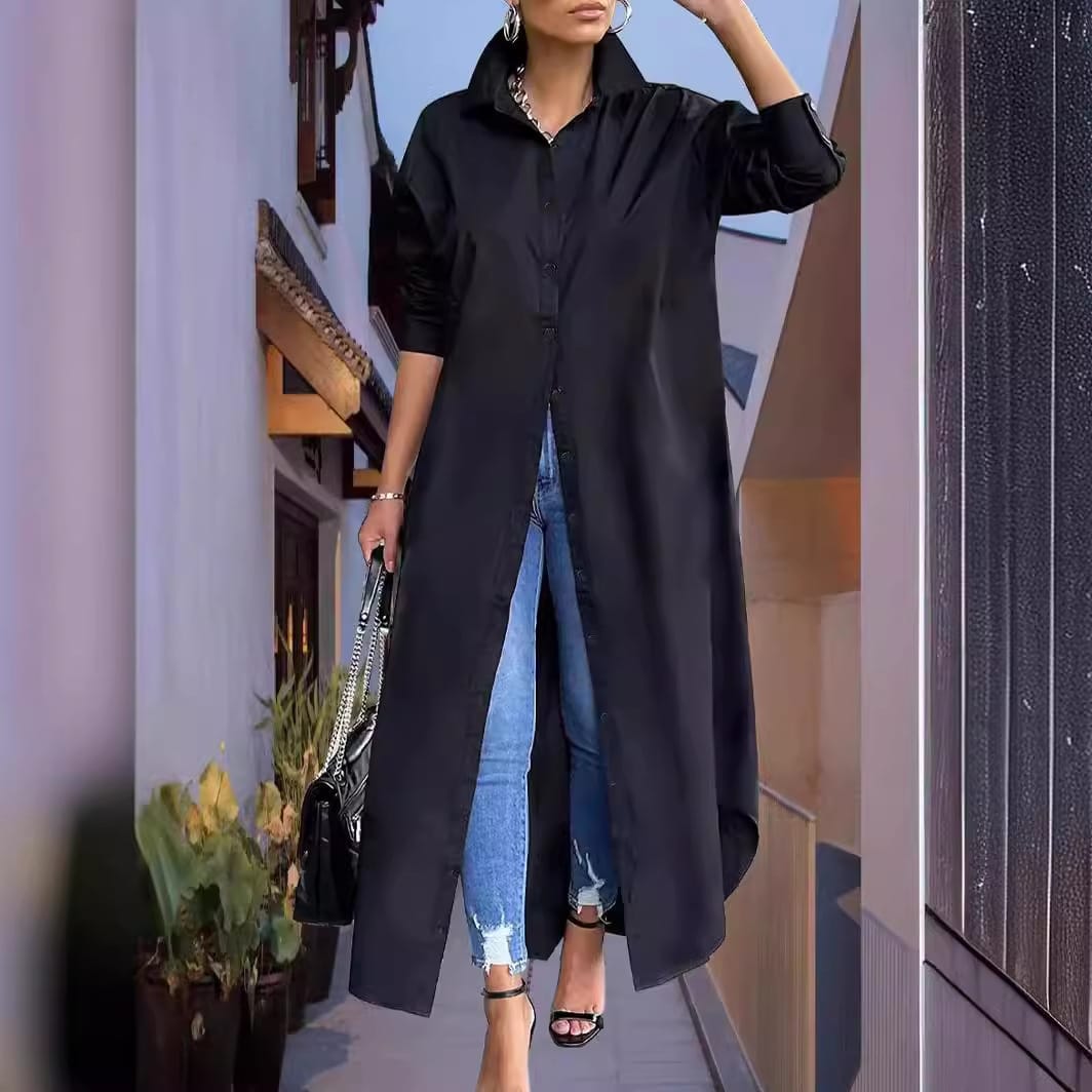 Long shirt dress for plus size women - Image 3