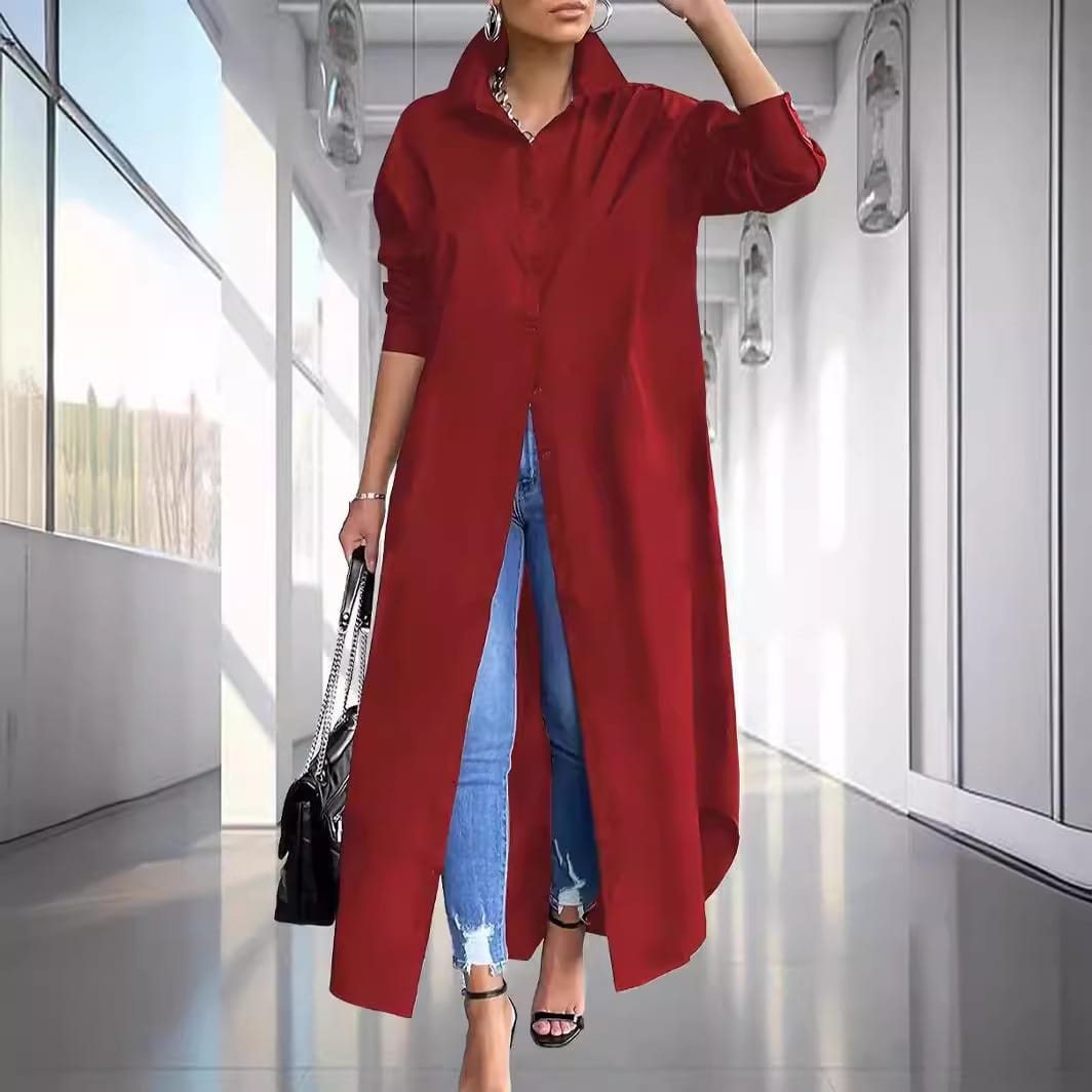 Long Shirt Dress for Plus Size Women