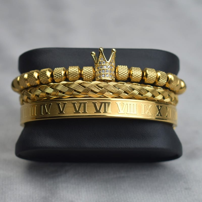 Women's crown inspired woven bracelet sets - Image 2