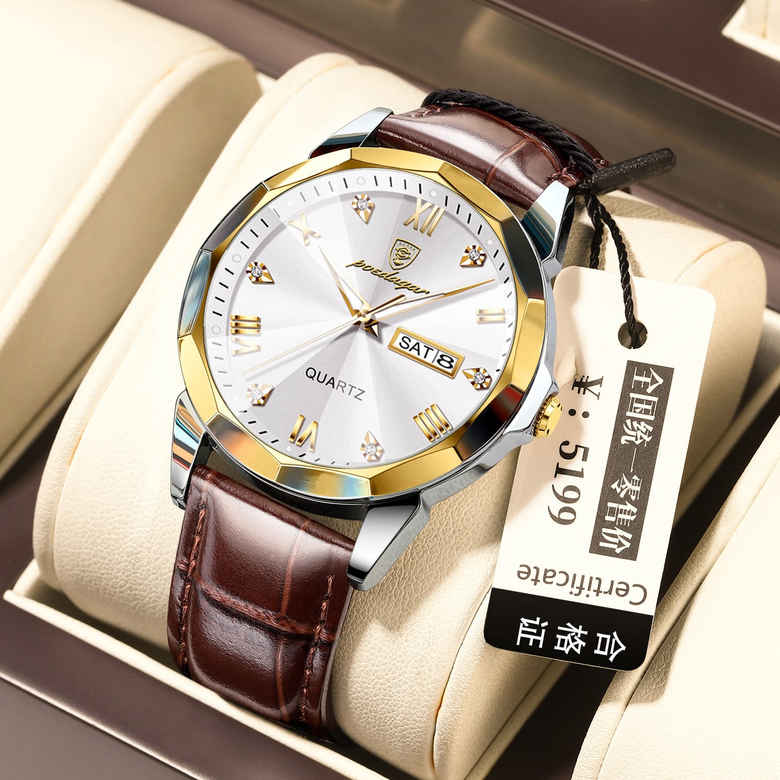 Belt Style Men's Waterproof Luminous Fashion Quartz Watch - Image 5