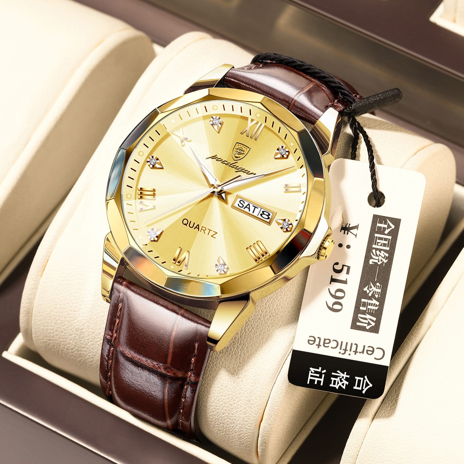 Belt Style Men's Waterproof Luminous Fashion Quartz Watch - Image 10