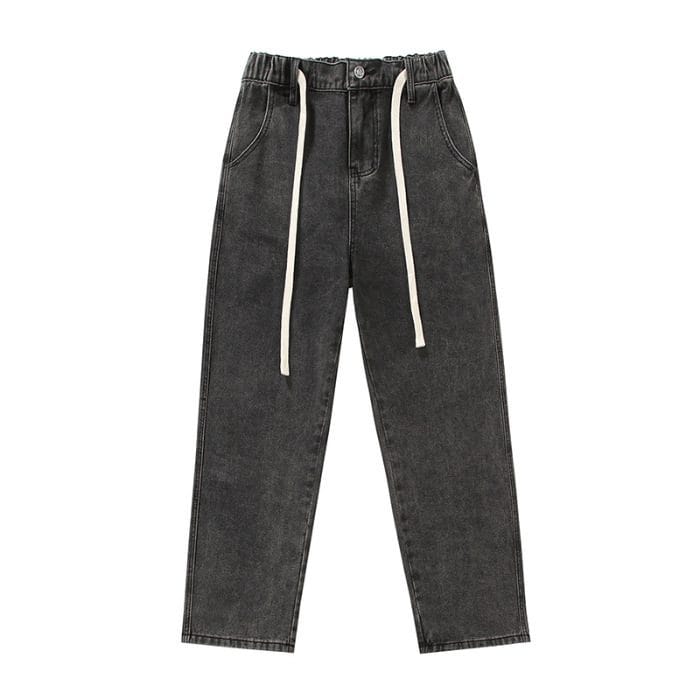 Men's Wide Leg Cotton Pants - Casual Relaxed Fit - Image 6