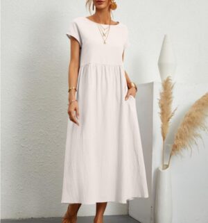 Casual Midi Cotton Summer Dresses For Women