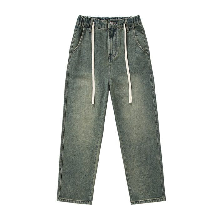 Men's Wide Leg Cotton Pants - Casual Relaxed Fit - Image 7