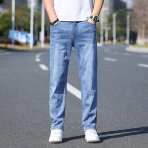 Relaxed Fit men Slim Straight Jeans