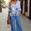Casual 2 piece Floral Outfit for Women