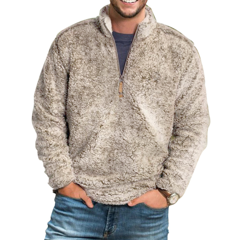 Men's Sherpa Fleece Quarter-Zip Pullover - Image 2