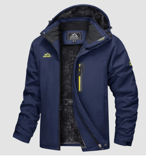 Men’s Waterproof Fleece Lined Winter Jacket