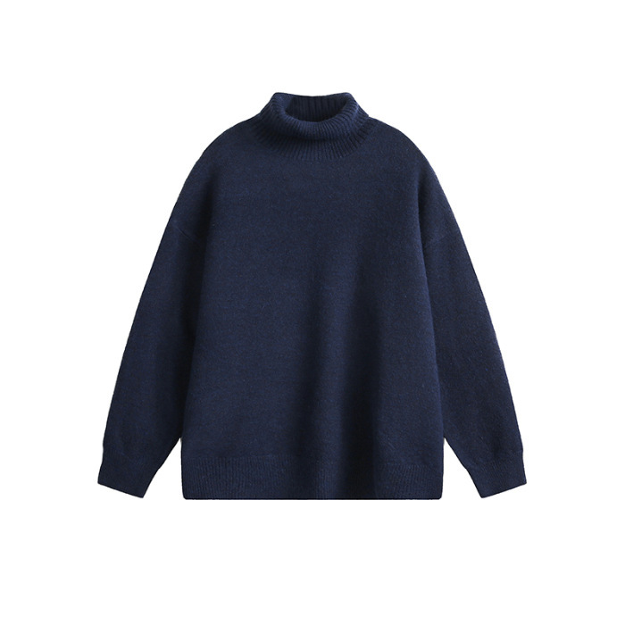 Men's Loose Fit Turtleneck Sweater – Warm Winter Pullover - Image 4