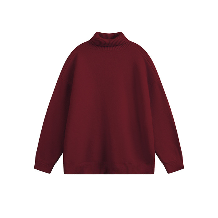 Men's Loose Fit Turtleneck Sweater – Warm Winter Pullover - Image 3