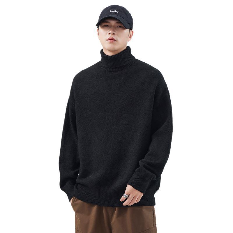 Men's Loose Fit Turtleneck Sweater – Warm Winter Pullover - Image 7