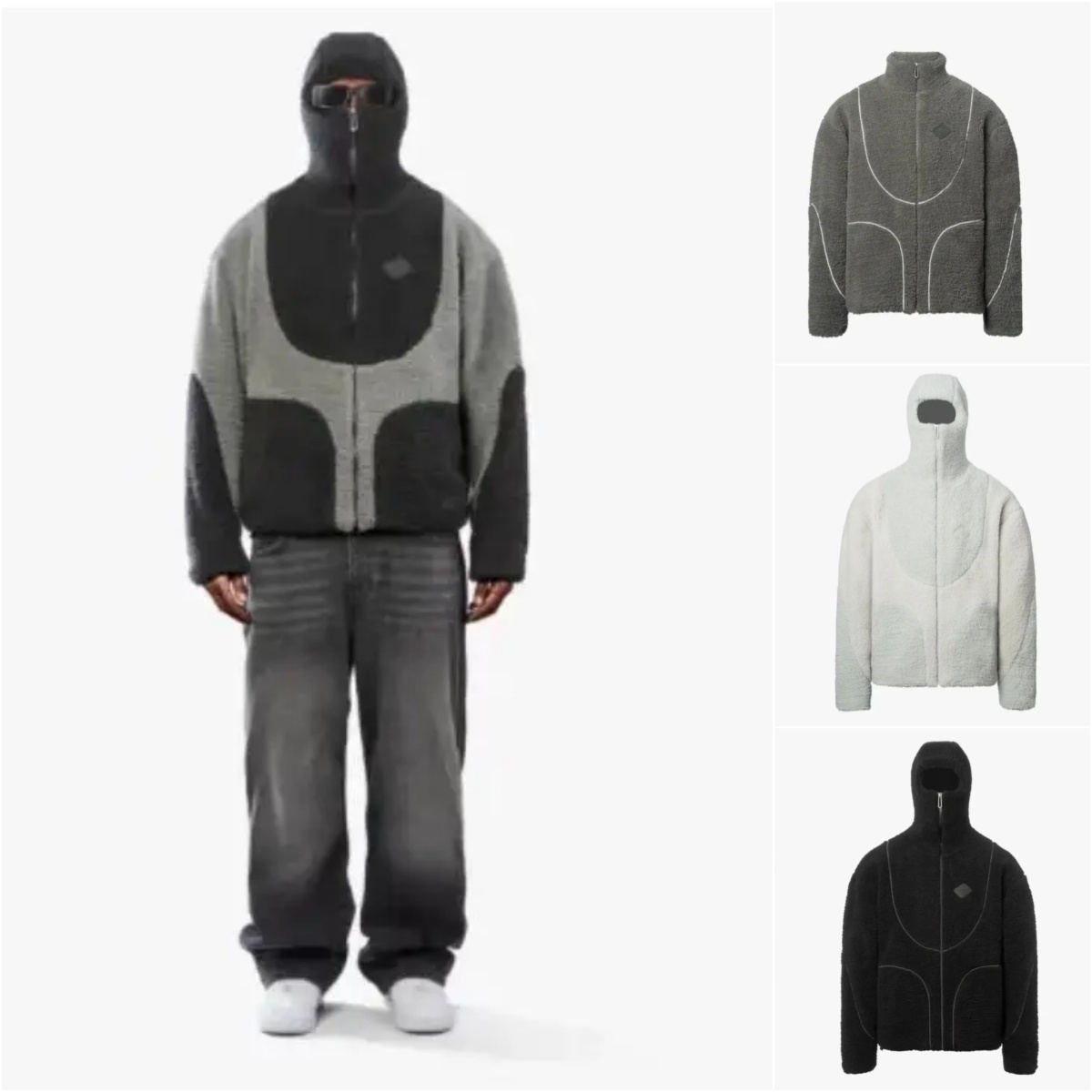 Heavyweight Sherpa Jacket with Integrated Mask Hood