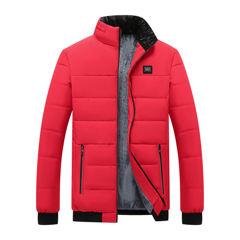 Men’s Winter Fleece-Lined Puffer Jacket – Thermal Quilted Coat - Image 4