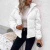 Women’s Corduroy Puffer Jacket Cotton Padded Winter Coat