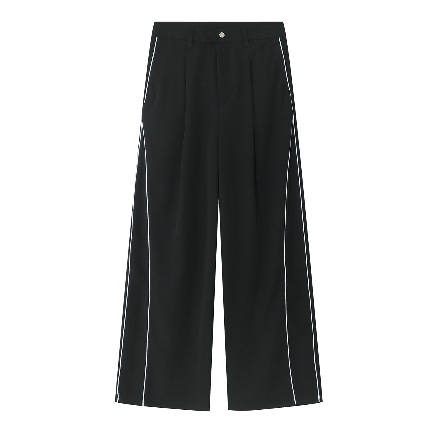 Men’s Baggy Straight-Leg Pants - Loose Fit Side-Stripe Streetwear Trousers - Image 10