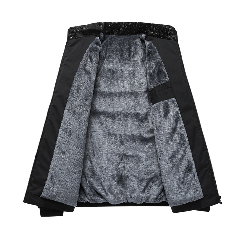 Men’s Winter Fleece-Lined Puffer Jacket – Thermal Quilted Coat - Image 5