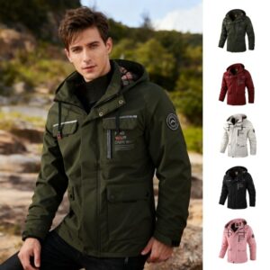 Men’s Casual Hooded Jacket – British Style Lightweight Coat