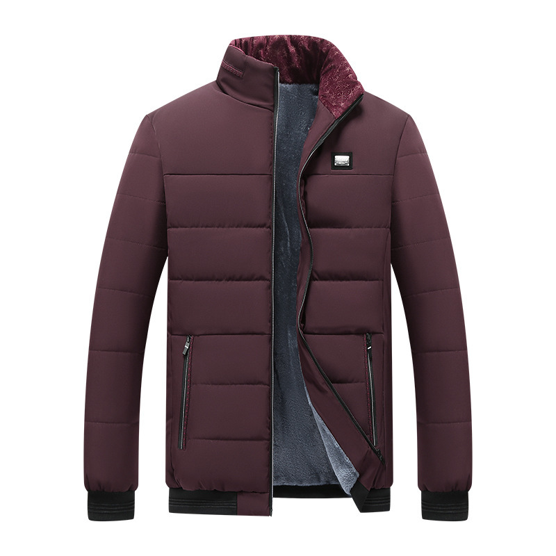 Men’s Winter Fleece-Lined Puffer Jacket – Thermal Quilted Coat - Image 3