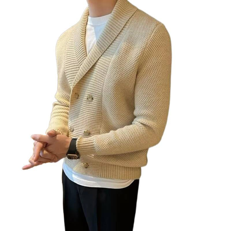 Men's Shawl Neck Cardigan Sweater - Image 4