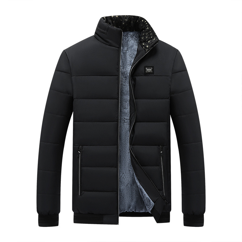Men’s Winter Fleece-Lined Puffer Jacket – Thermal Quilted Coat - Image 7