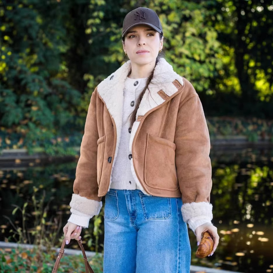 Women’s Reversible Shearling Suede Jacket