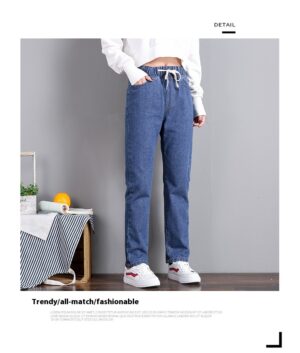 Women's High Waist Drawstring Cropped Jeans | 2 Perfect, Exclusive Washes