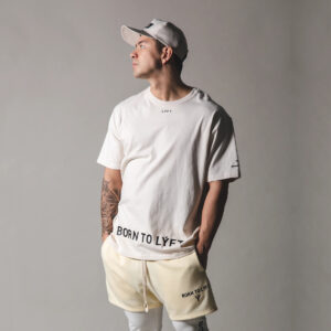 Men’s Cotton Athleisure T Shirt – Oversized Gym & Streetwear Tee