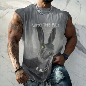 Men's graphic muscle tee