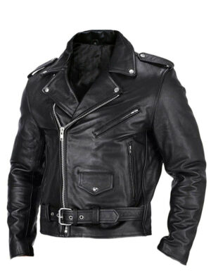 #1 Premium Men’s Black Biker Jacket: Bold & Edgy