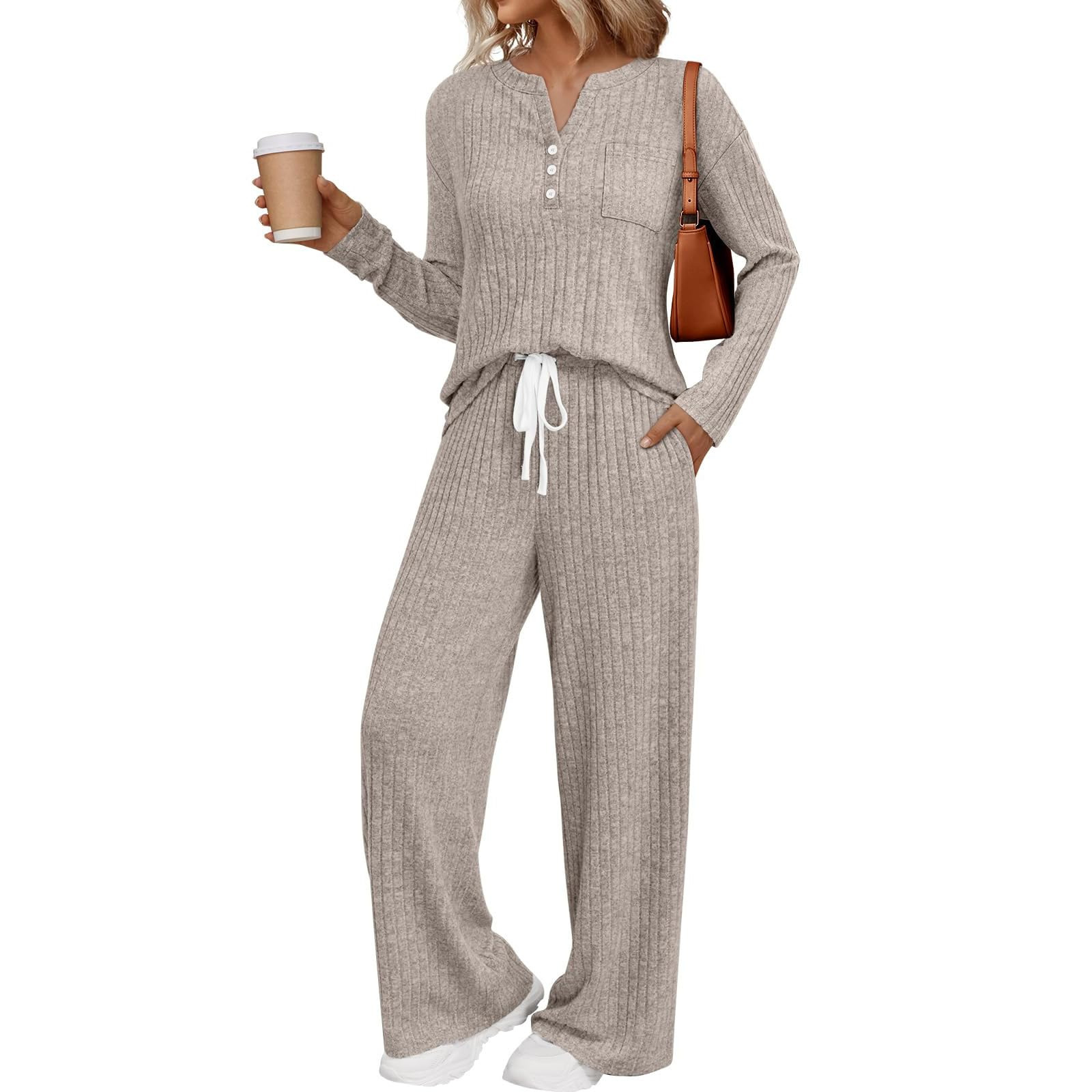 Ribbed Knit 2-Piece Lounge Set - Image 8