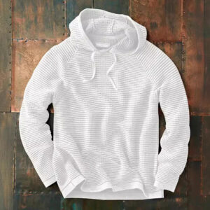 Men's waffle knit hoodie