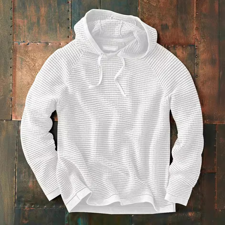 Men's waffle knit hoodie
