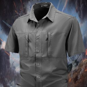 100 Cotton Short Sleeve Button Down Shirts Men