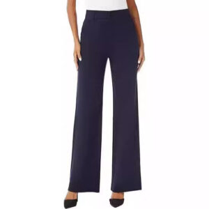 Women's High-Waist Wide-Leg Dress Pants with Pockets