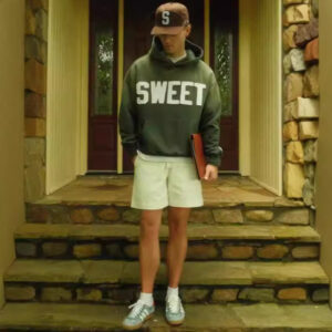 "SWEET" Graphic Oversized Hoodie - Vintage Boxy Fit Collegiate Sweatshirt