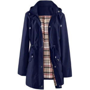 Women’s Premium Waterproof Raincoat with Adjustable Waist