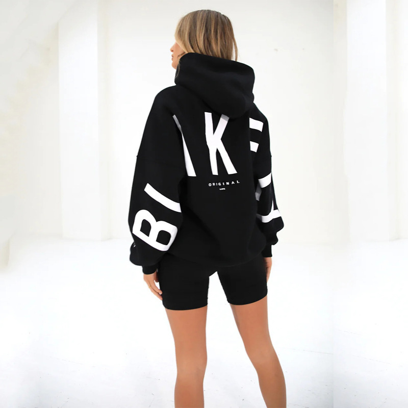 Oversized Streetwear Hoodie for Women - "BLAKE" Graphic Back Print Pullover - Heavyweight Hip-Hop Loose Fit Sweatshirt - Image 8
