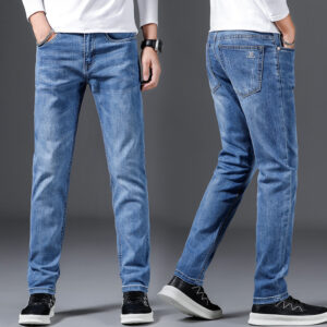 Men's stretch jeans – Mid Waist Straight Leg (5 Colors)