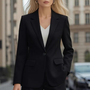 Women’s Elegant Notch Lapel Blazer