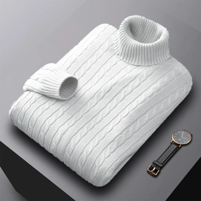 Women’s Elegant Chenille Cable Knit Turtleneck Sweater – Long Princess Sleeve Pullover – Soft Sophisticated Winter Knitwear - Image 8