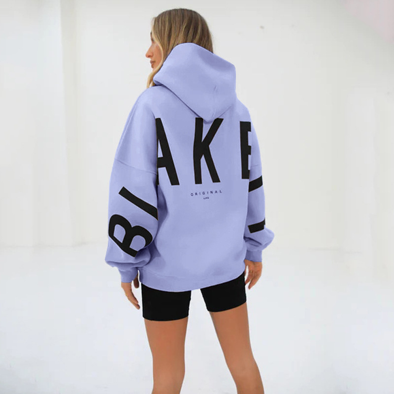 Oversized Streetwear Hoodie for Women - "BLAKE" Graphic Back Print Pullover - Heavyweight Hip-Hop Loose Fit Sweatshirt - Image 10