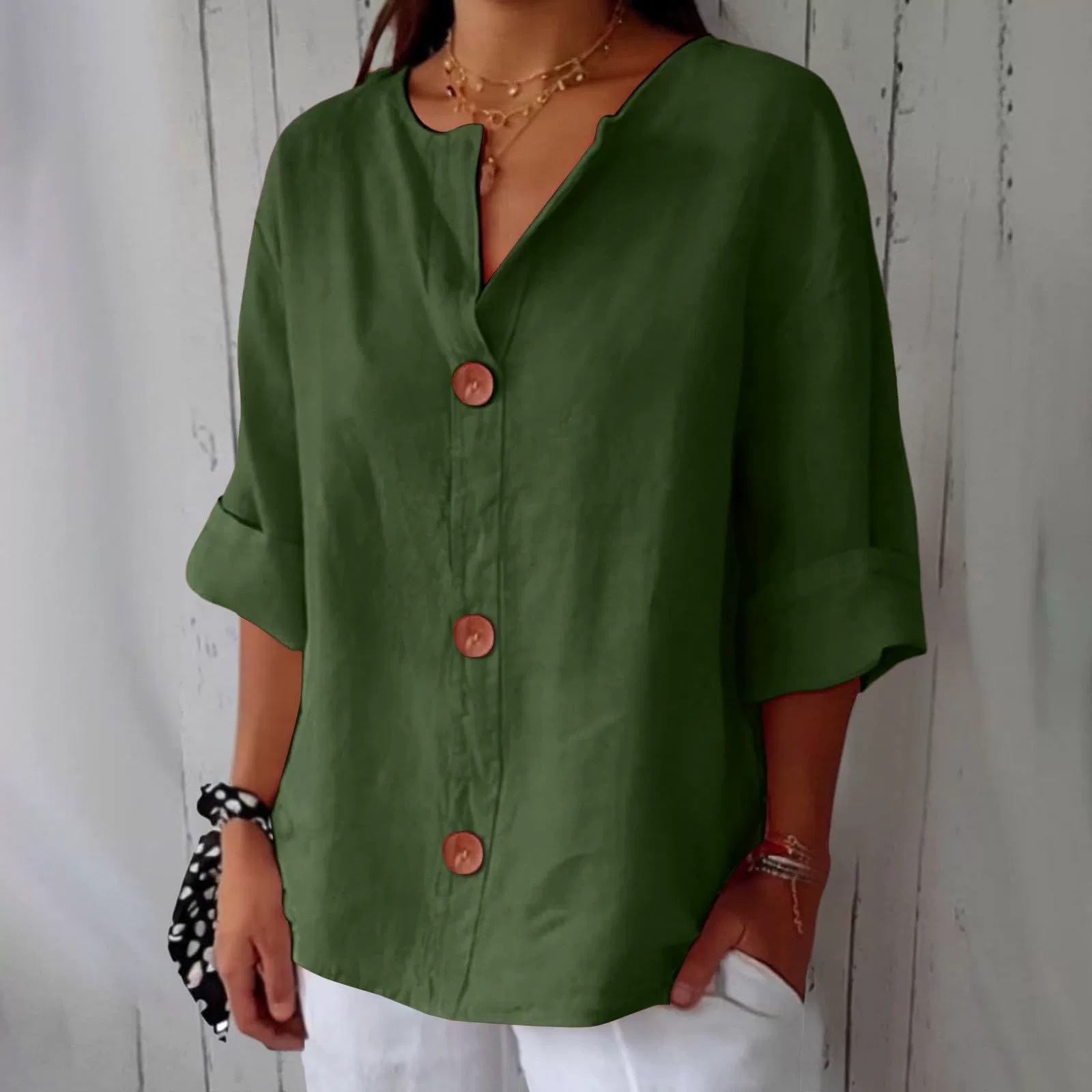 Women’s Linen Shirt – Casual & Breathable Comfort - Image 5