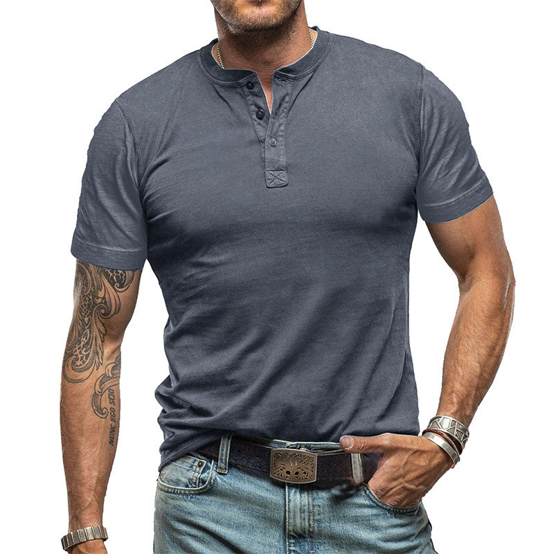 Irresistible Men's Henley Shirt — Slim Fit Everyday Tee, 8 Colors S–3XL